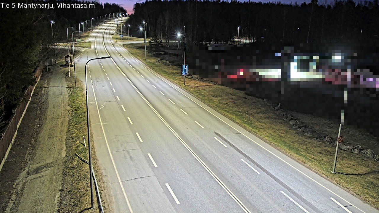 Weather Camera Image Road 5 Mäntyharju, Vihantasalm, Mäntyharju, Etelä-Savo