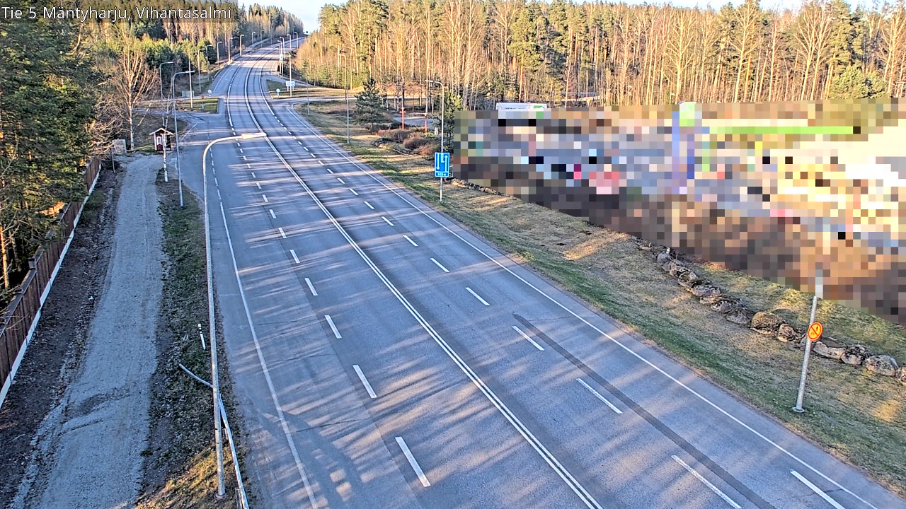 Weather Camera Image Road 5 Mäntyharju, Vihantasalm, Mäntyharju, Etelä-Savo