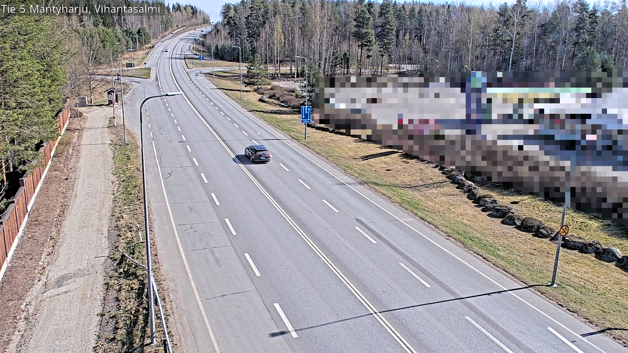 Weather Camera Image Road 5 Mäntyharju, Vihantasalm, Mäntyharju, Etelä-Savo
