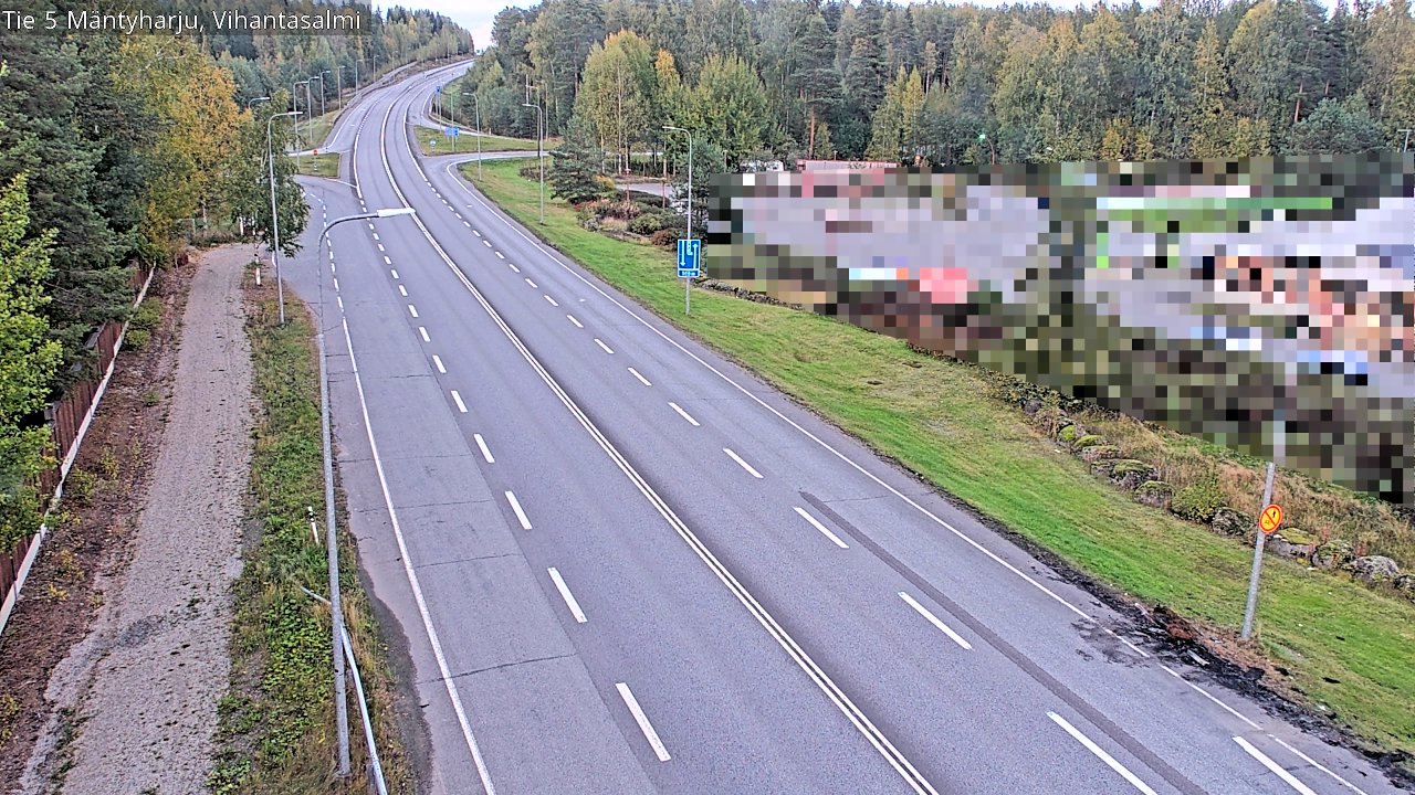 Weather Camera Image Road 5 Mäntyharju, Vihantasalm, Mäntyharju, Etelä-Savo
