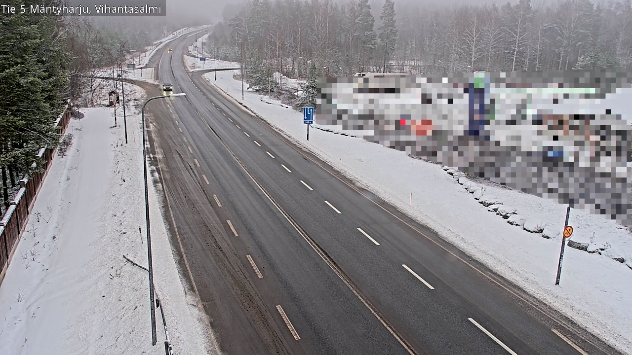 Weather Camera Image Väg 5 Mäntyharju, Vihantasal, Mäntyharju, Etelä-Savo