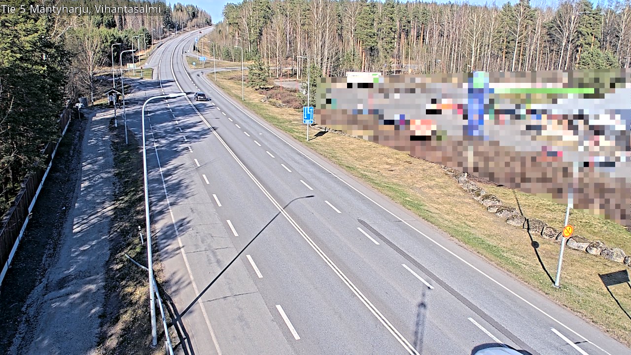 Weather Camera Image Road 5 Mäntyharju, Vihantasalm, Mäntyharju, Etelä-Savo