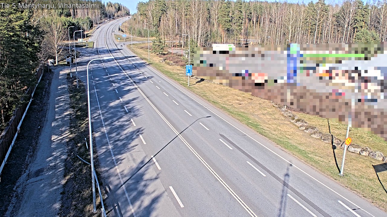 Weather Camera Image Road 5 Mäntyharju, Vihantasalm, Mäntyharju, Etelä-Savo