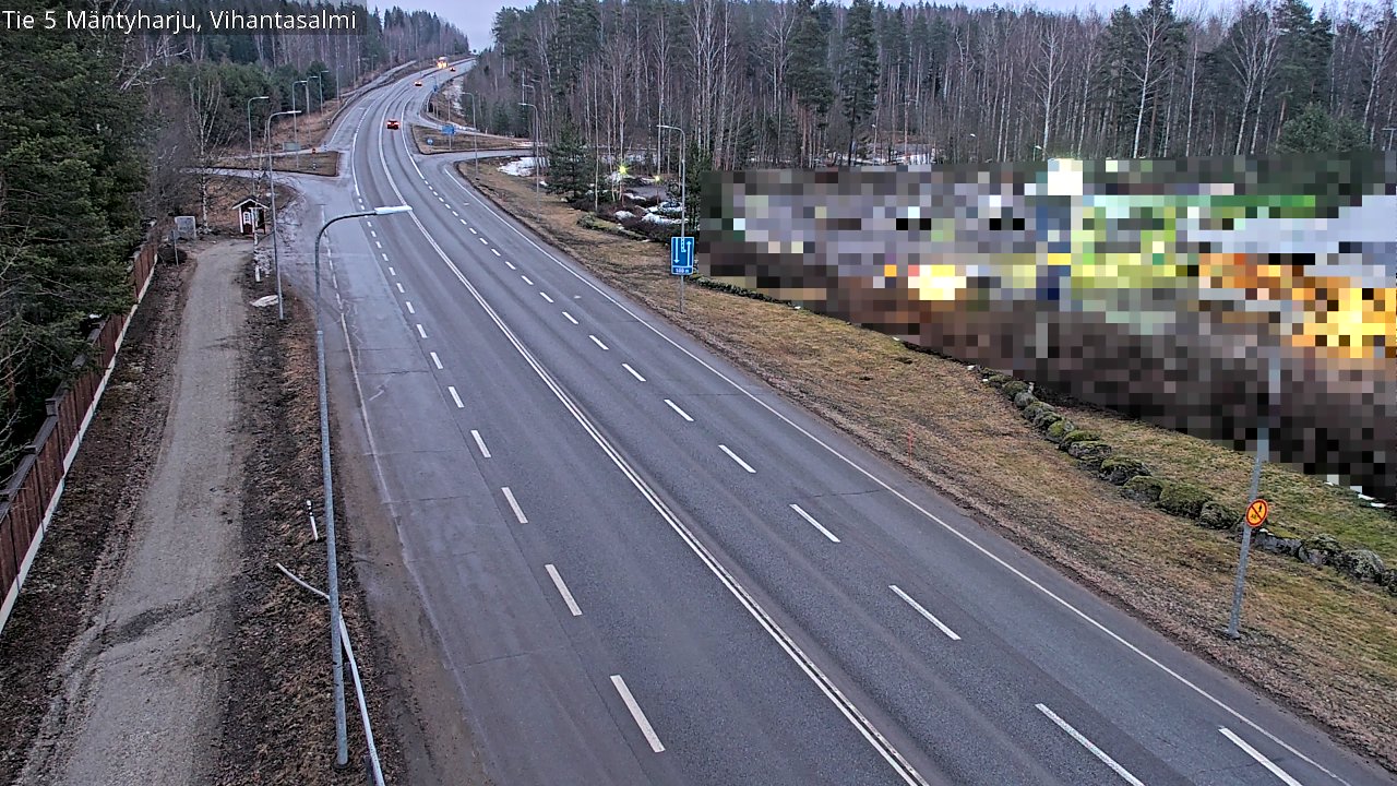 Weather Camera Image Road 5 Mäntyharju, Vihantasalm, Mäntyharju, Etelä-Savo