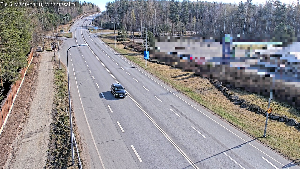 Weather Camera Image Road 5 Mäntyharju, Vihantasalm, Mäntyharju, Etelä-Savo