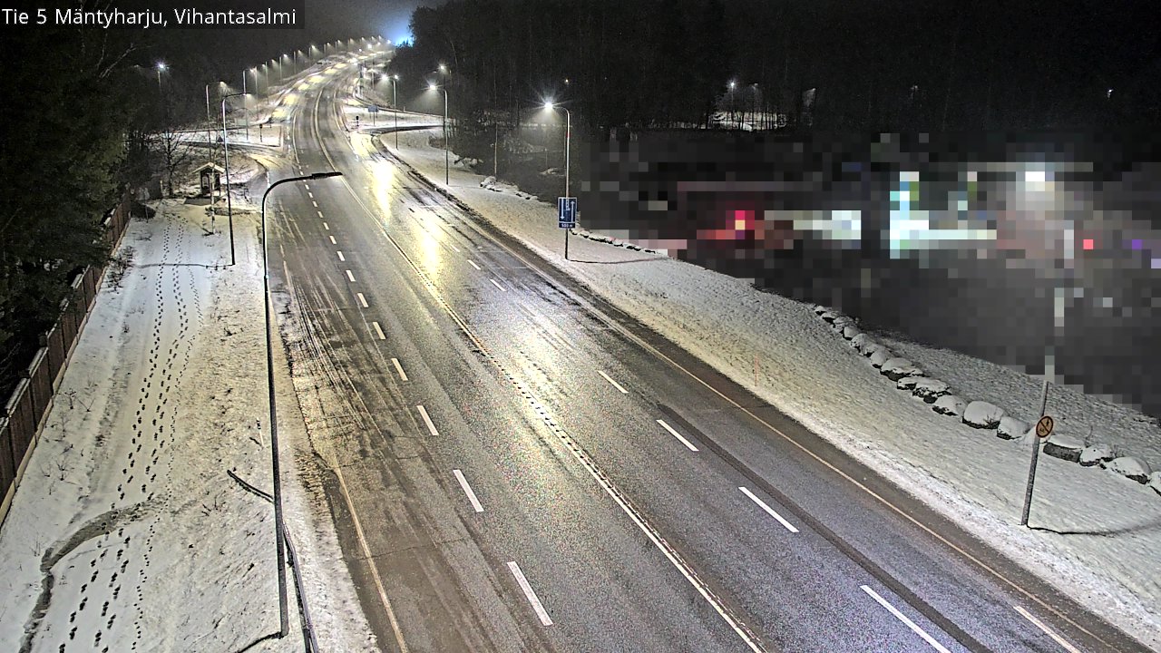 Weather Camera Image Väg 5 Mäntyharju, Vihantasal, Mäntyharju, Etelä-Savo