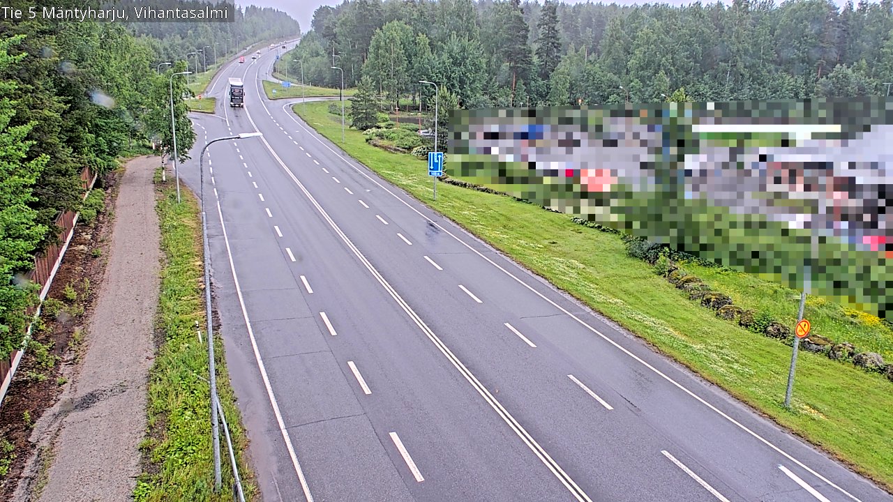 Weather Camera Image Väg 5 Mäntyharju, Vihantasal, Mäntyharju, Etelä-Savo