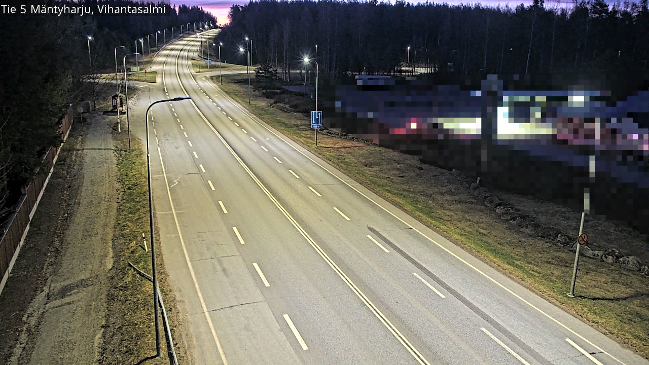Weather Camera Image Road 5 Mäntyharju, Vihantasalm, Mäntyharju, Etelä-Savo
