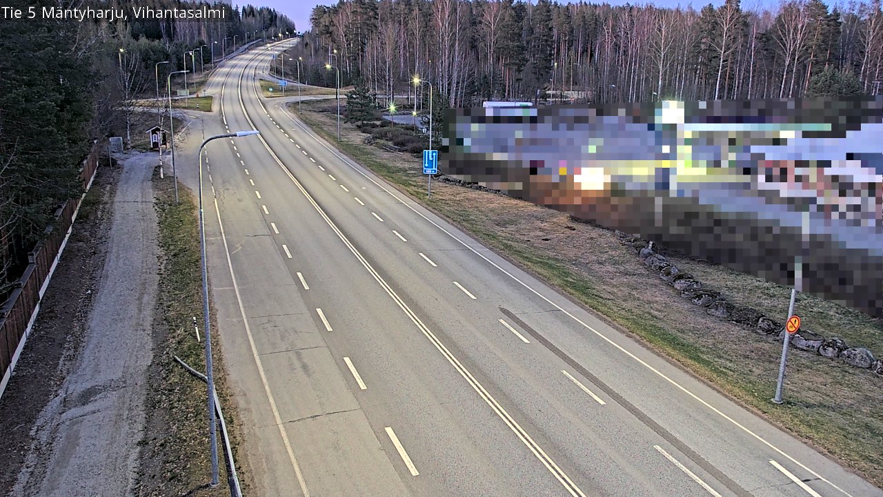 Weather Camera Image Road 5 Mäntyharju, Vihantasalm, Mäntyharju, Etelä-Savo