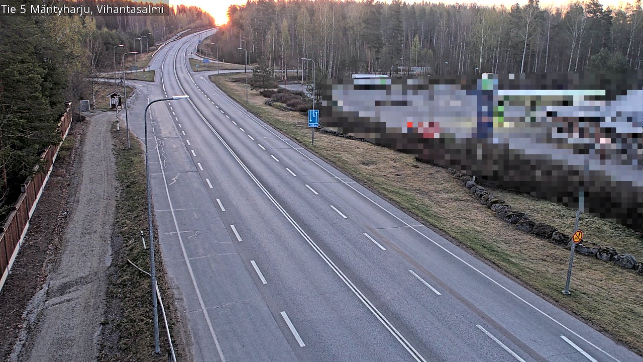Weather Camera Image Väg 5 Mäntyharju, Vihantasal, Mäntyharju, Etelä-Savo