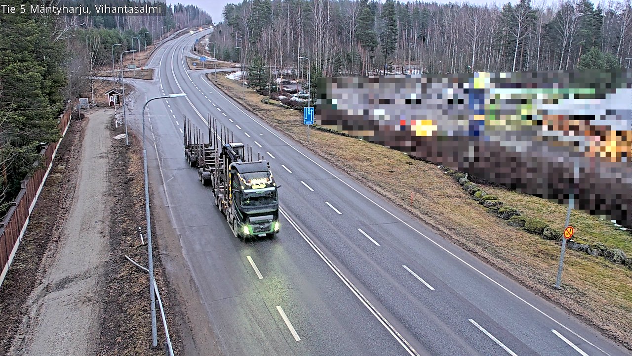 Weather Camera Image Road 5 Mäntyharju, Vihantasalm, Mäntyharju, Etelä-Savo