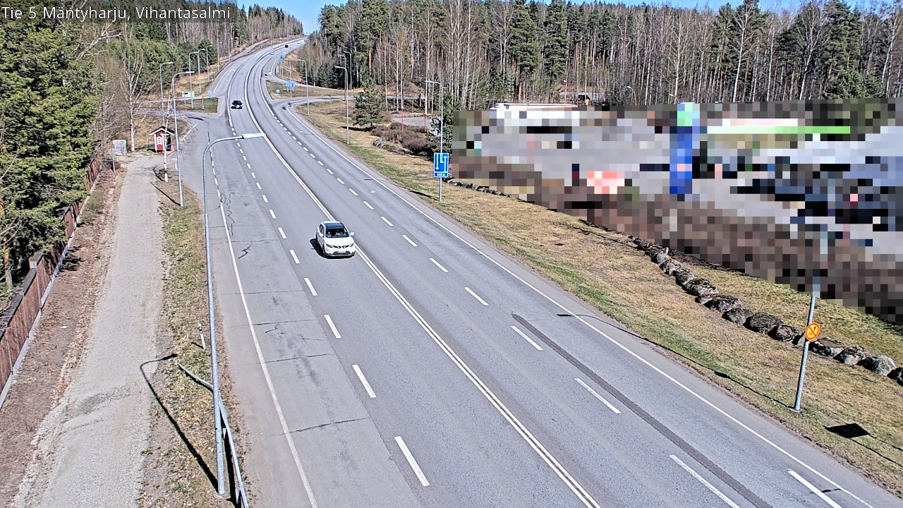 Weather Camera Image Road 5 Mäntyharju, Vihantasalm, Mäntyharju, Etelä-Savo