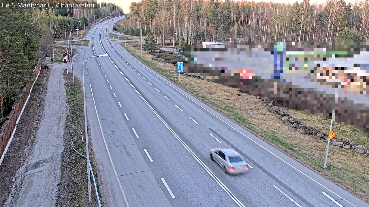 Weather Camera Image Road 5 Mäntyharju, Vihantasalm, Mäntyharju, Etelä-Savo
