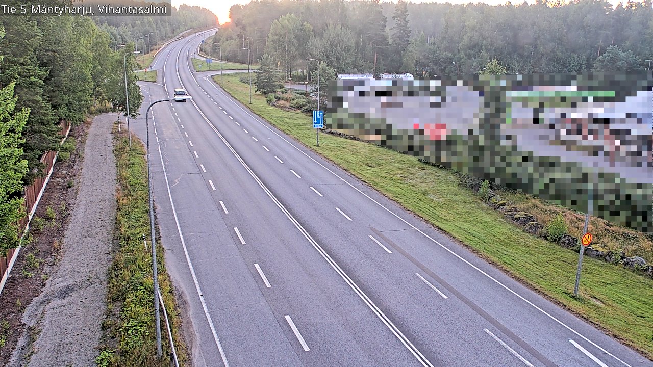 Weather Camera Image Road 5 Mäntyharju, Vihantasalm, Mäntyharju, Etelä-Savo