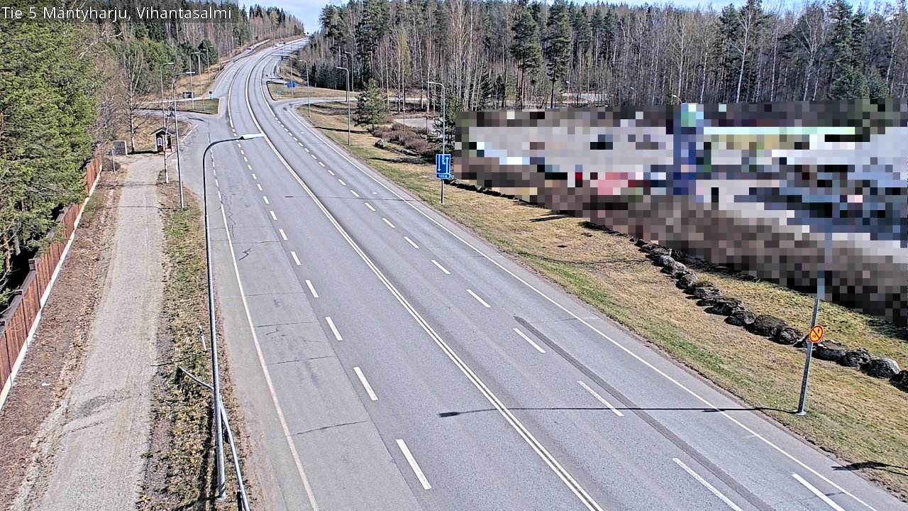 Weather Camera Image Road 5 Mäntyharju, Vihantasalm, Mäntyharju, Etelä-Savo