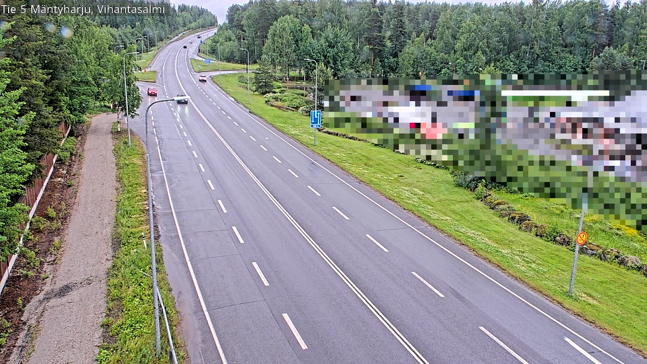 Weather Camera Image Väg 5 Mäntyharju, Vihantasal, Mäntyharju, Etelä-Savo