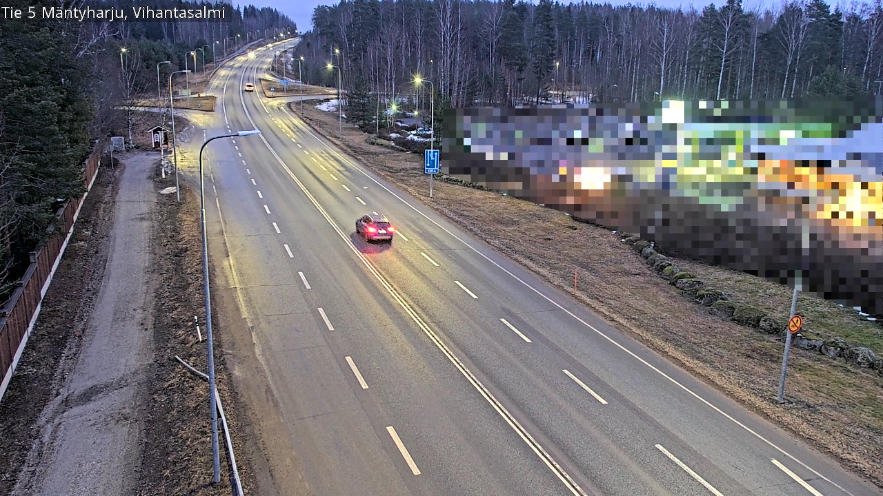 Weather Camera Image Road 5 Mäntyharju, Vihantasalm, Mäntyharju, Etelä-Savo