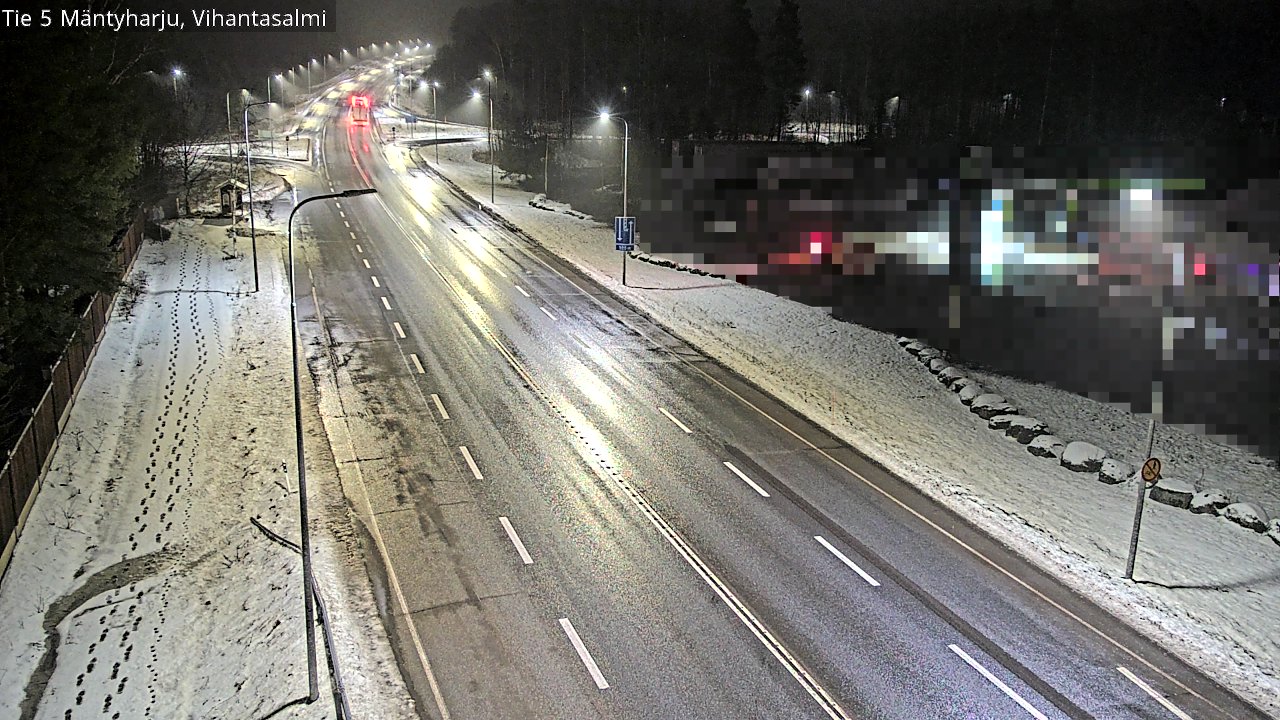 Weather Camera Image Väg 5 Mäntyharju, Vihantasal, Mäntyharju, Etelä-Savo
