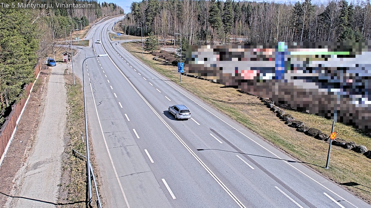 Weather Camera Image Road 5 Mäntyharju, Vihantasalm, Mäntyharju, Etelä-Savo