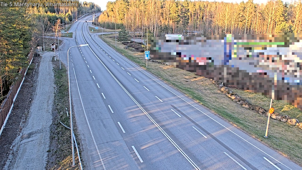 Weather Camera Image Road 5 Mäntyharju, Vihantasalm, Mäntyharju, Etelä-Savo