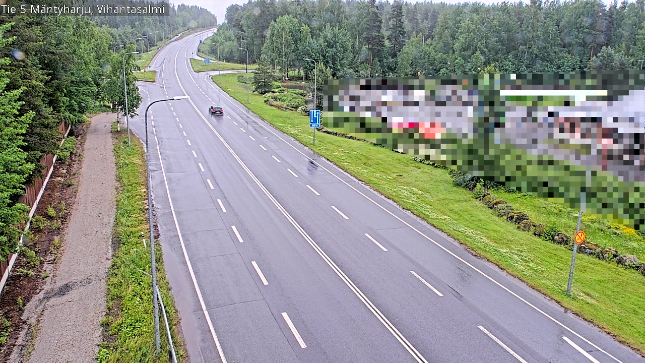 Weather Camera Image Väg 5 Mäntyharju, Vihantasal, Mäntyharju, Etelä-Savo