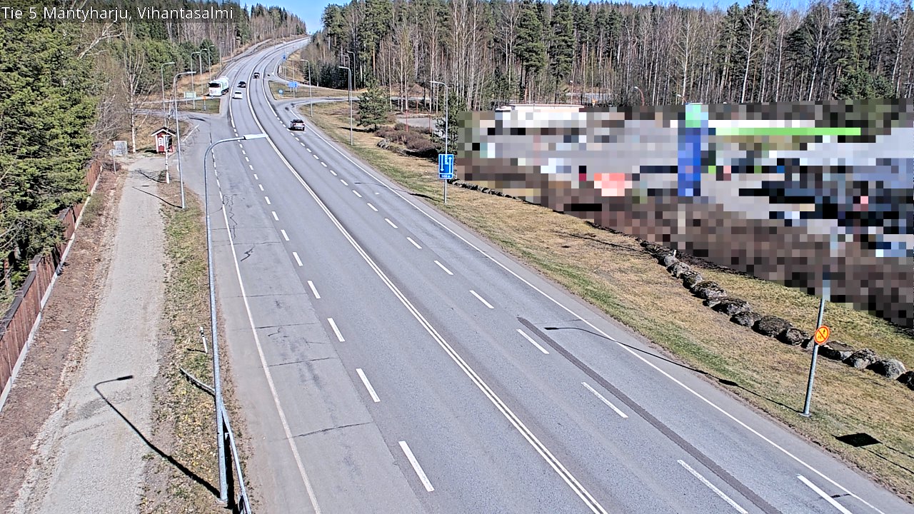 Weather Camera Image Road 5 Mäntyharju, Vihantasalm, Mäntyharju, Etelä-Savo