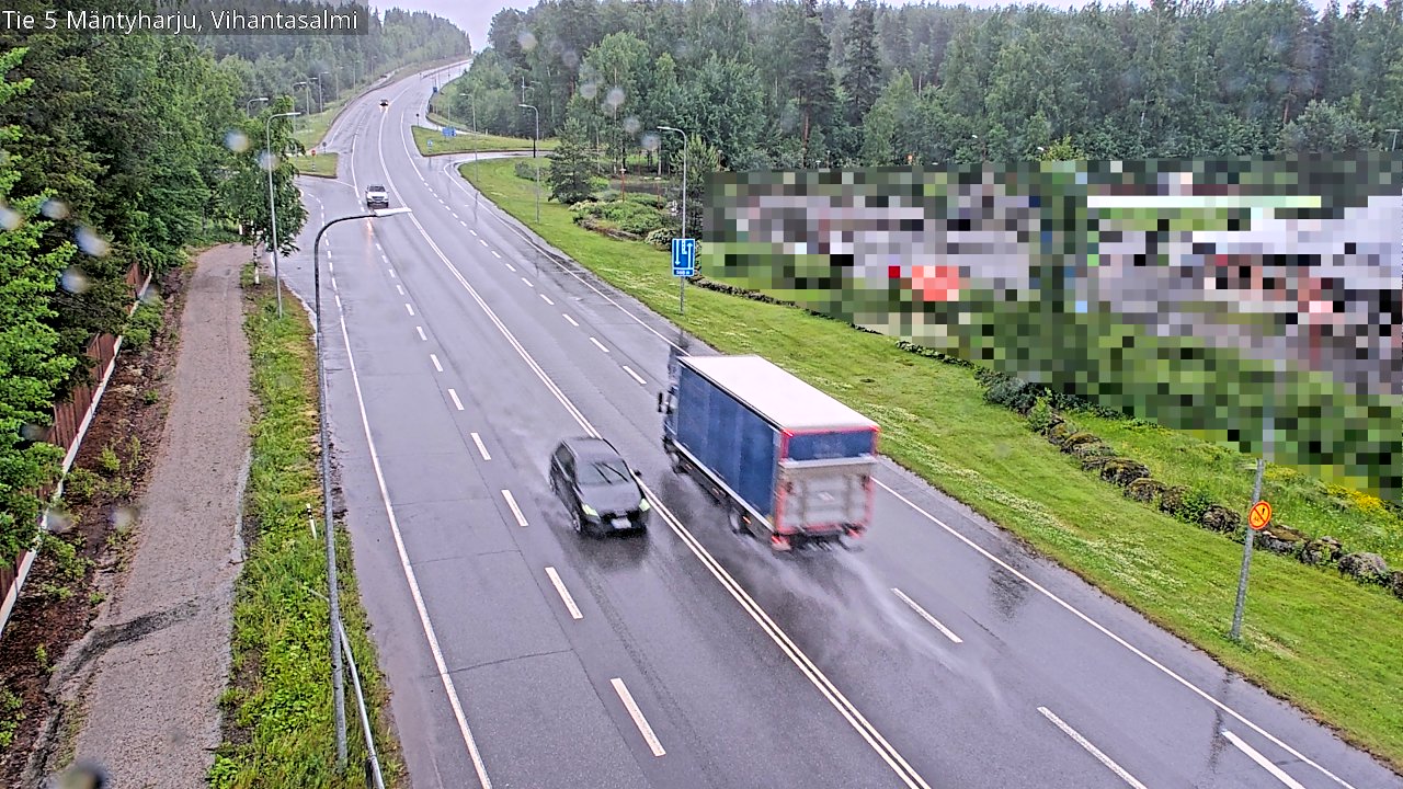 Weather Camera Image Väg 5 Mäntyharju, Vihantasal, Mäntyharju, Etelä-Savo