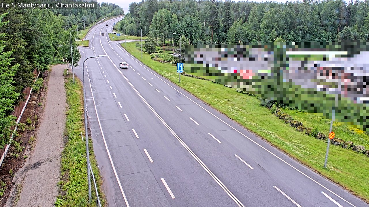 Weather Camera Image Väg 5 Mäntyharju, Vihantasal, Mäntyharju, Etelä-Savo