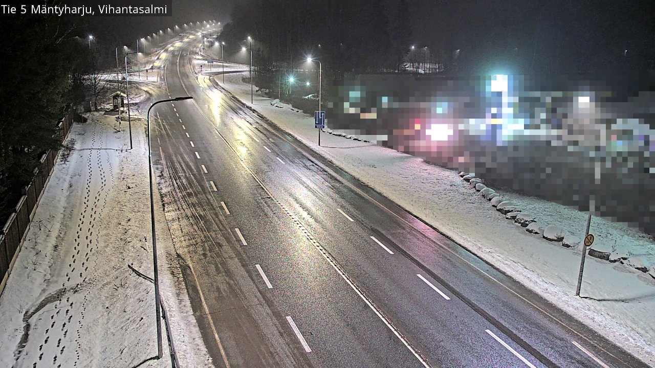 Weather Camera Image Väg 5 Mäntyharju, Vihantasal, Mäntyharju, Etelä-Savo
