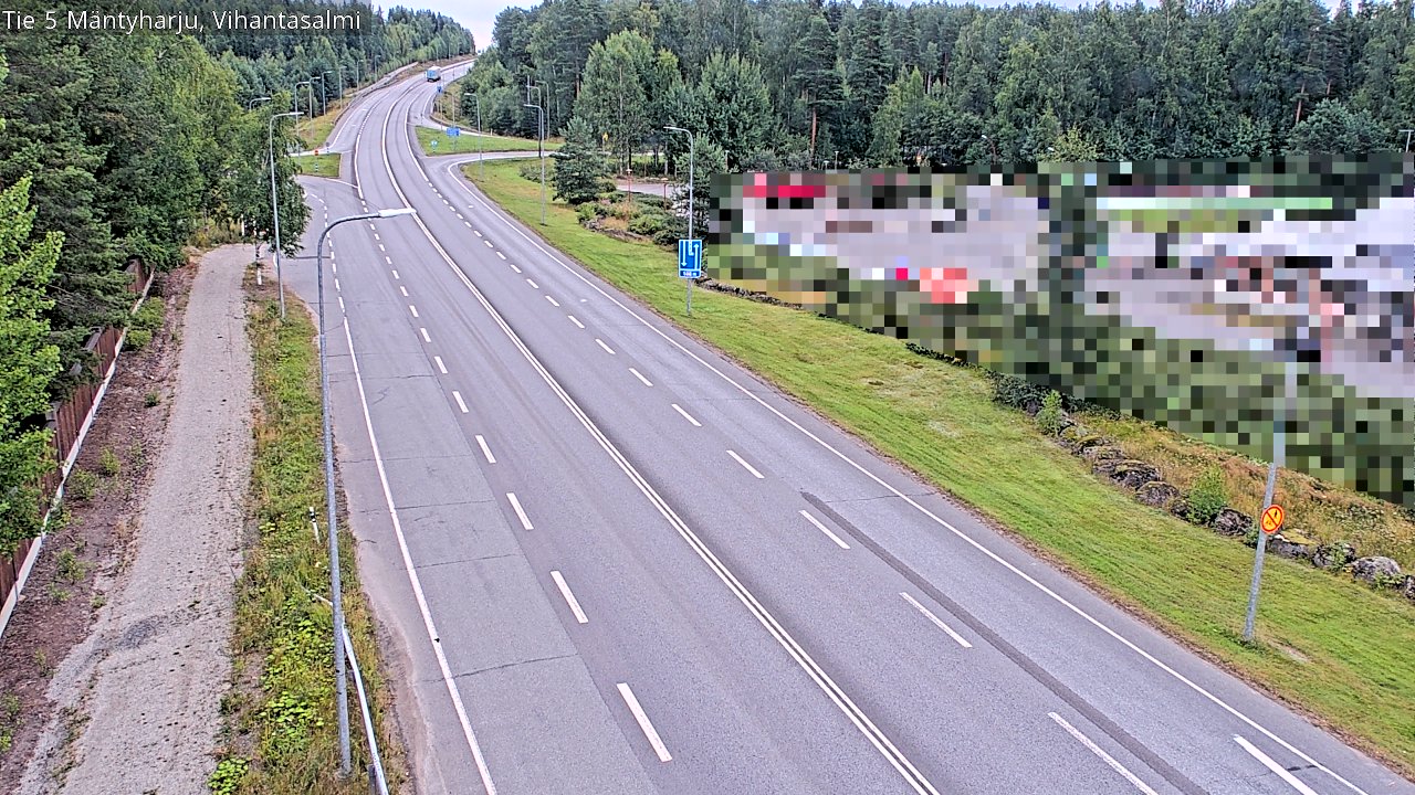 Weather Camera Image Road 5 Mäntyharju, Vihantasalm, Mäntyharju, Etelä-Savo