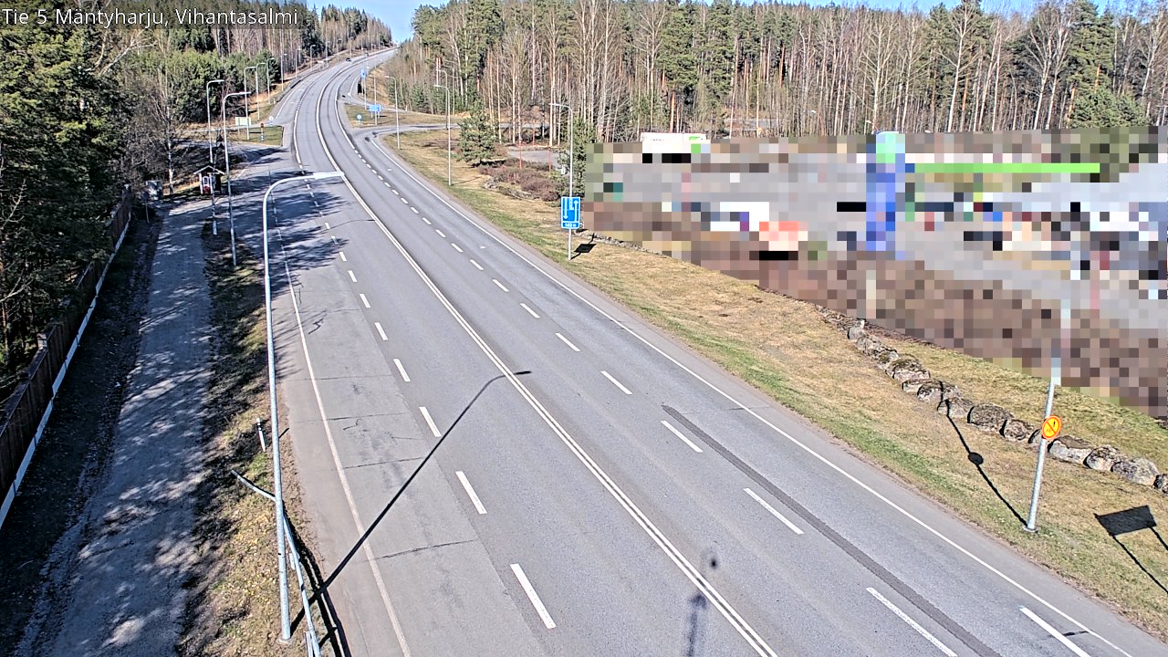 Weather Camera Image Road 5 Mäntyharju, Vihantasalm, Mäntyharju, Etelä-Savo
