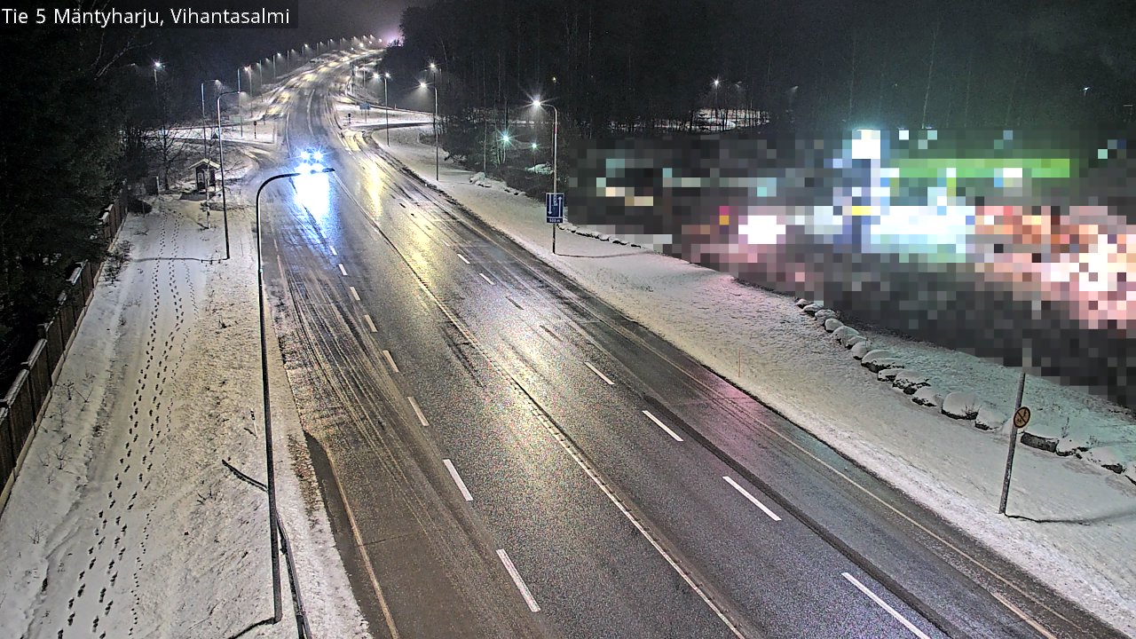 Weather Camera Image Väg 5 Mäntyharju, Vihantasal, Mäntyharju, Etelä-Savo