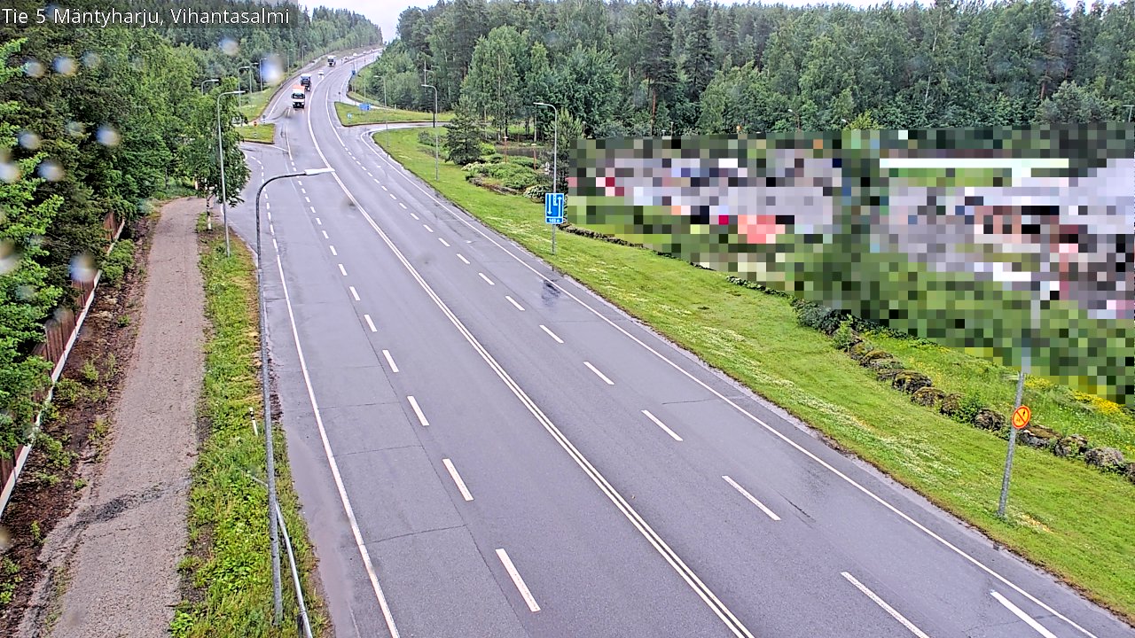 Weather Camera Image Väg 5 Mäntyharju, Vihantasal, Mäntyharju, Etelä-Savo