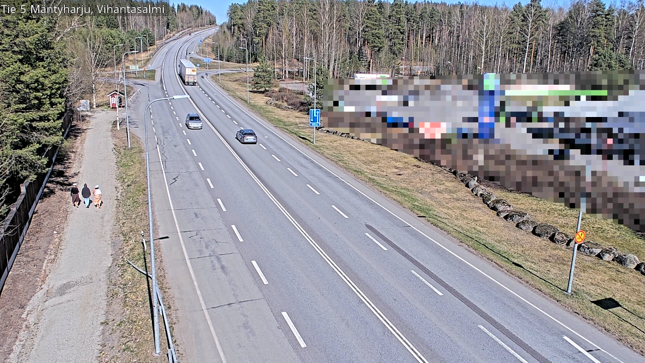 Weather Camera Image Road 5 Mäntyharju, Vihantasalm, Mäntyharju, Etelä-Savo