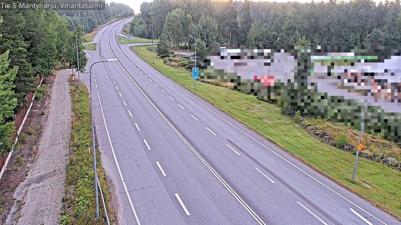 Weather Camera Image Road 5 Mäntyharju, Vihantasalm, Mäntyharju, Etelä-Savo