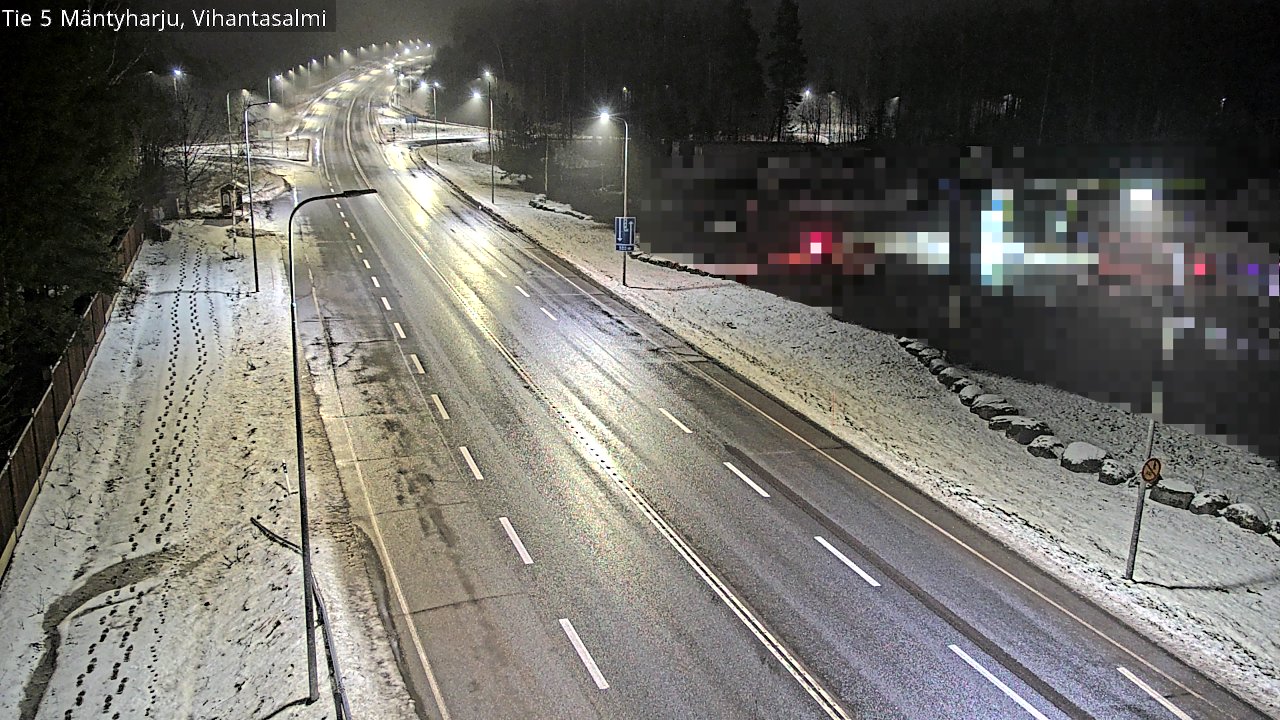 Weather Camera Image Väg 5 Mäntyharju, Vihantasal, Mäntyharju, Etelä-Savo
