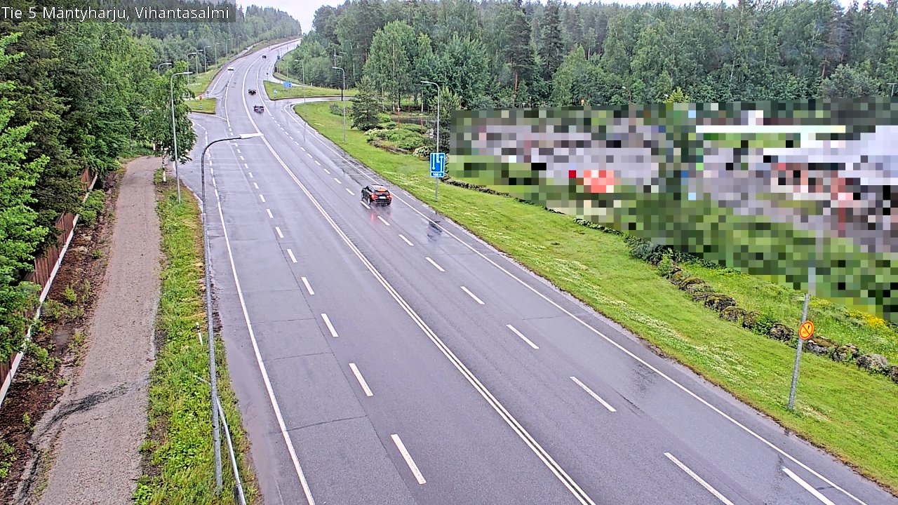 Weather Camera Image Väg 5 Mäntyharju, Vihantasal, Mäntyharju, Etelä-Savo