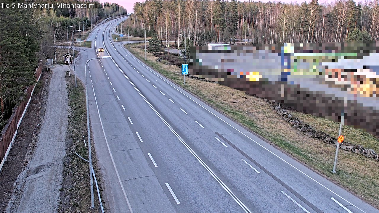 Weather Camera Image Road 5 Mäntyharju, Vihantasalm, Mäntyharju, Etelä-Savo