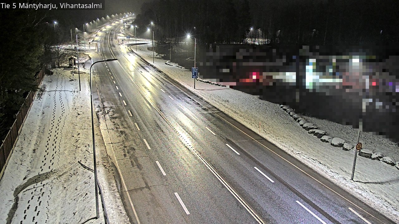 Weather Camera Image Väg 5 Mäntyharju, Vihantasal, Mäntyharju, Etelä-Savo