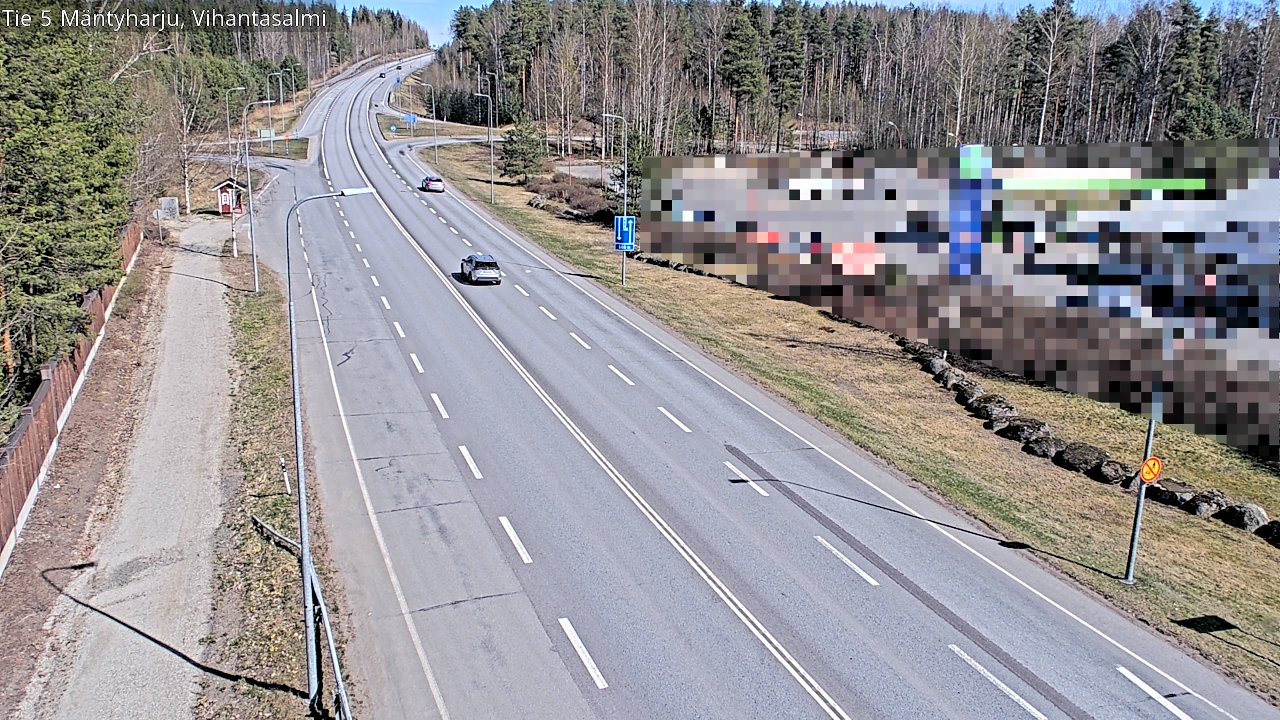 Weather Camera Image Road 5 Mäntyharju, Vihantasalm, Mäntyharju, Etelä-Savo