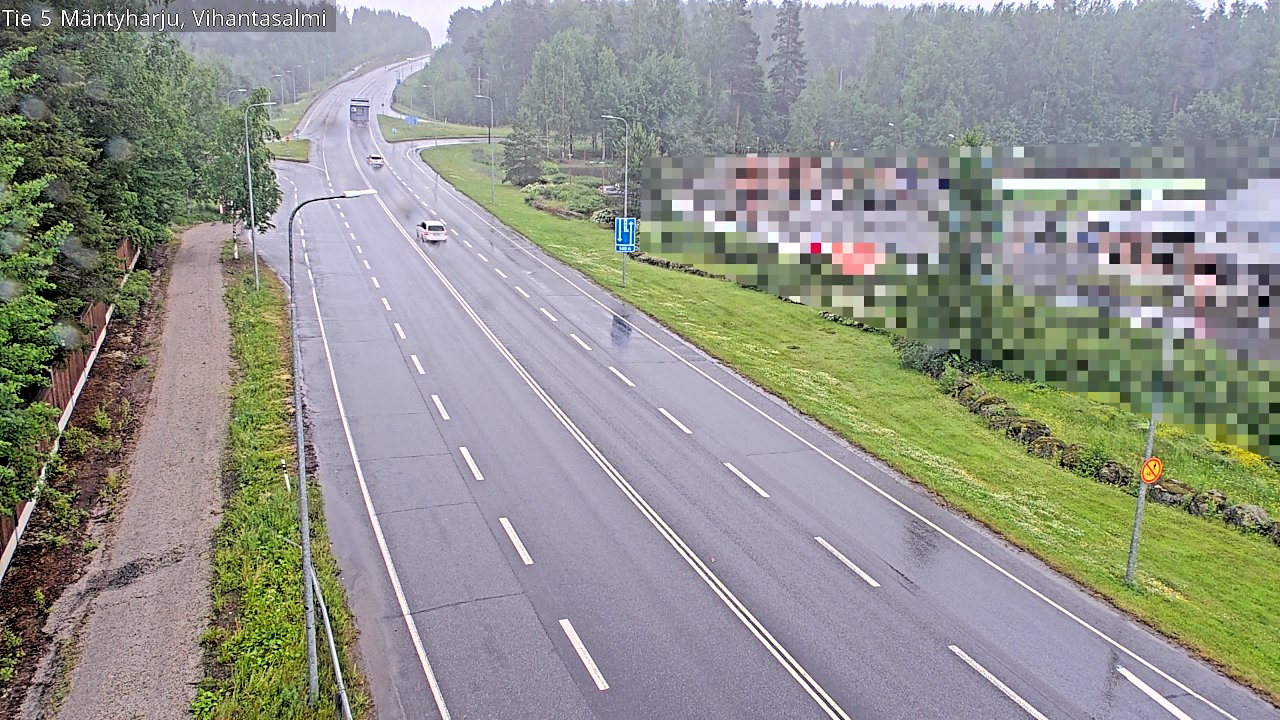 Weather Camera Image Väg 5 Mäntyharju, Vihantasal, Mäntyharju, Etelä-Savo