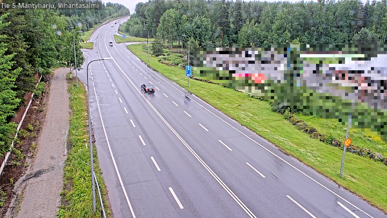 Weather Camera Image Väg 5 Mäntyharju, Vihantasal, Mäntyharju, Etelä-Savo