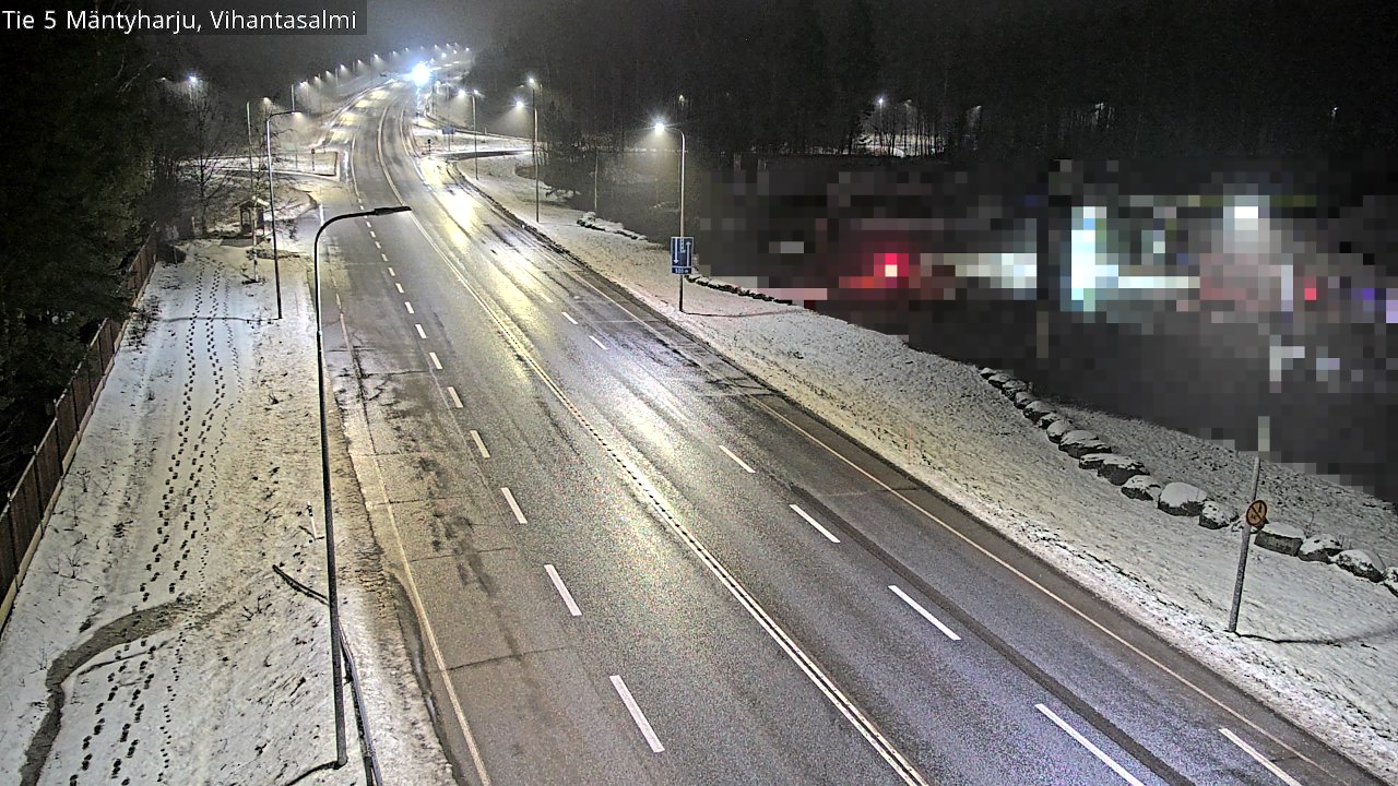 Weather Camera Image Väg 5 Mäntyharju, Vihantasal, Mäntyharju, Etelä-Savo