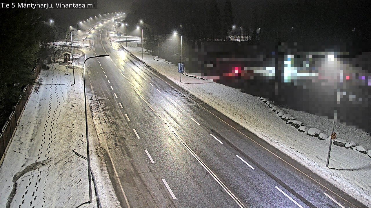Weather Camera Image Väg 5 Mäntyharju, Vihantasal, Mäntyharju, Etelä-Savo