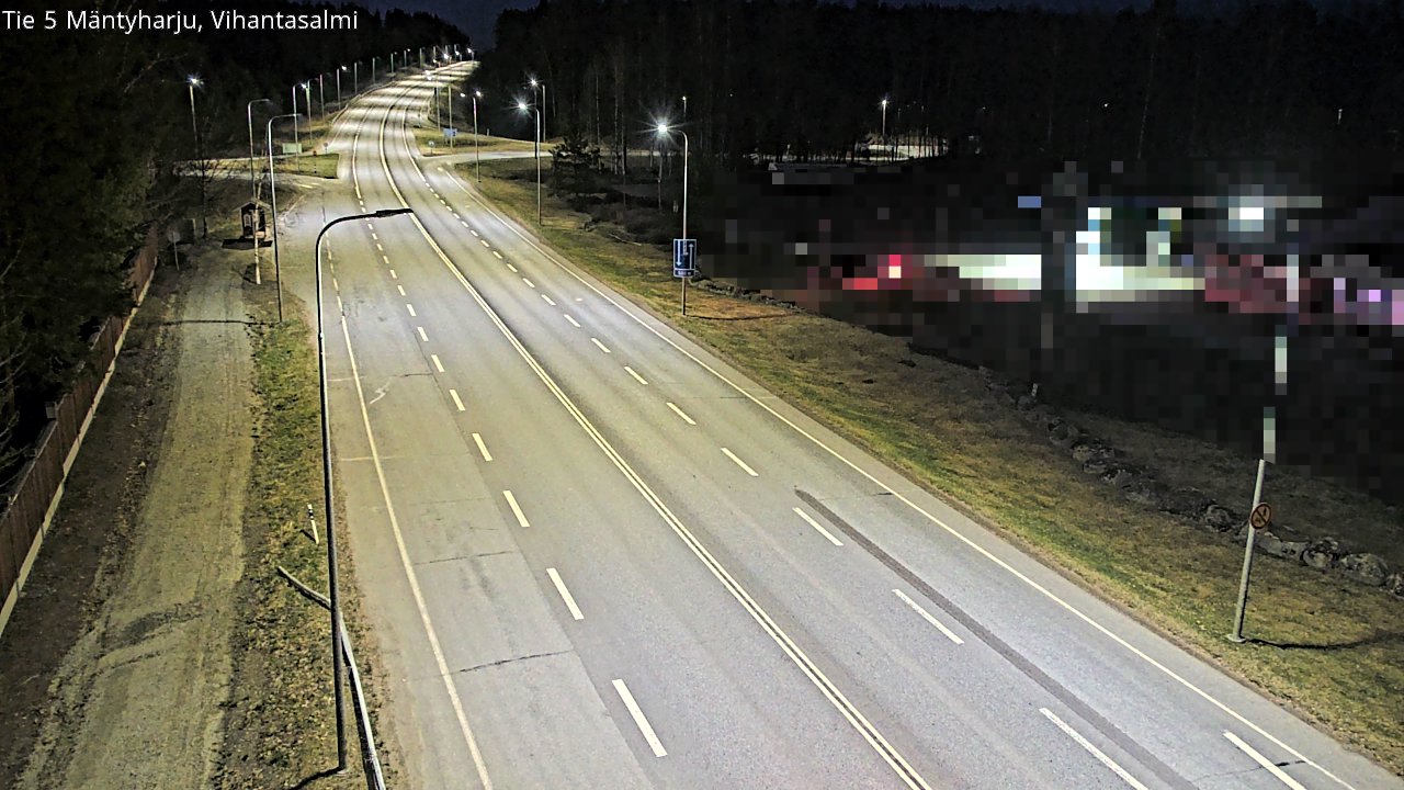 Weather Camera Image Road 5 Mäntyharju, Vihantasalm, Mäntyharju, Etelä-Savo