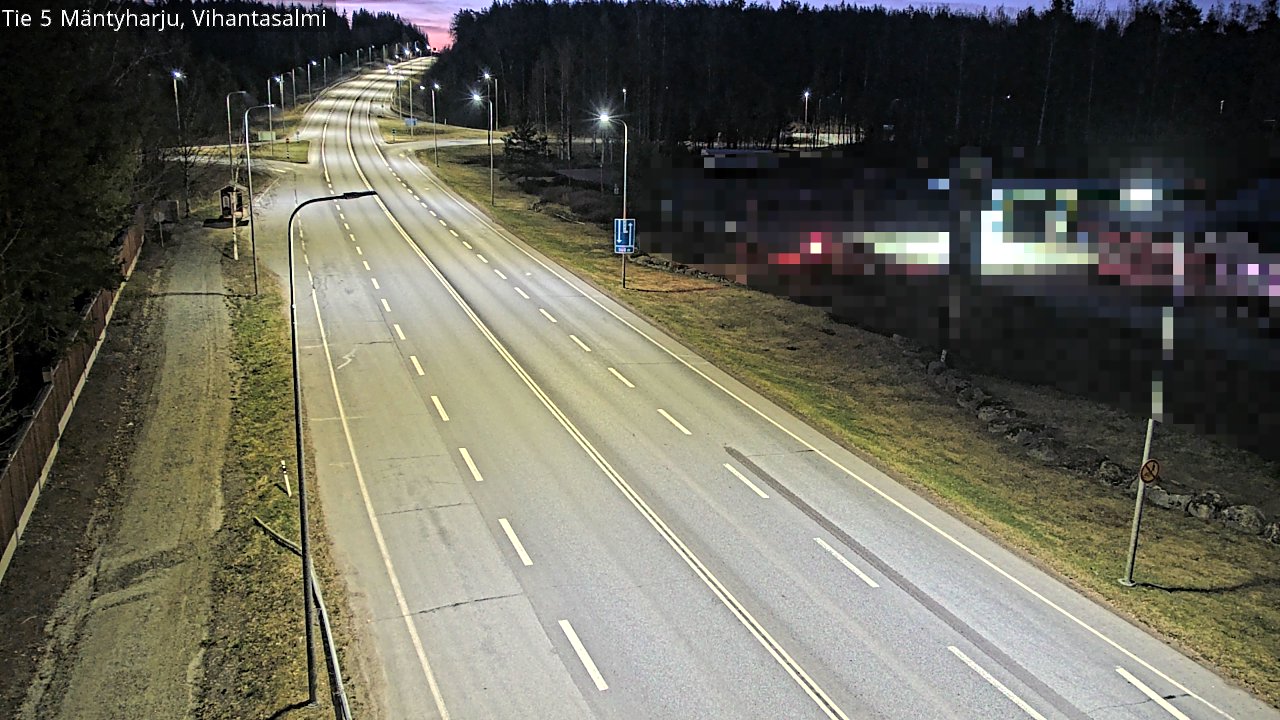 Weather Camera Image Road 5 Mäntyharju, Vihantasalm, Mäntyharju, Etelä-Savo