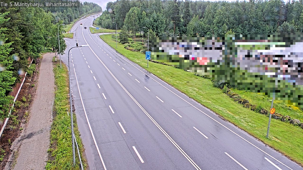 Weather Camera Image Väg 5 Mäntyharju, Vihantasal, Mäntyharju, Etelä-Savo