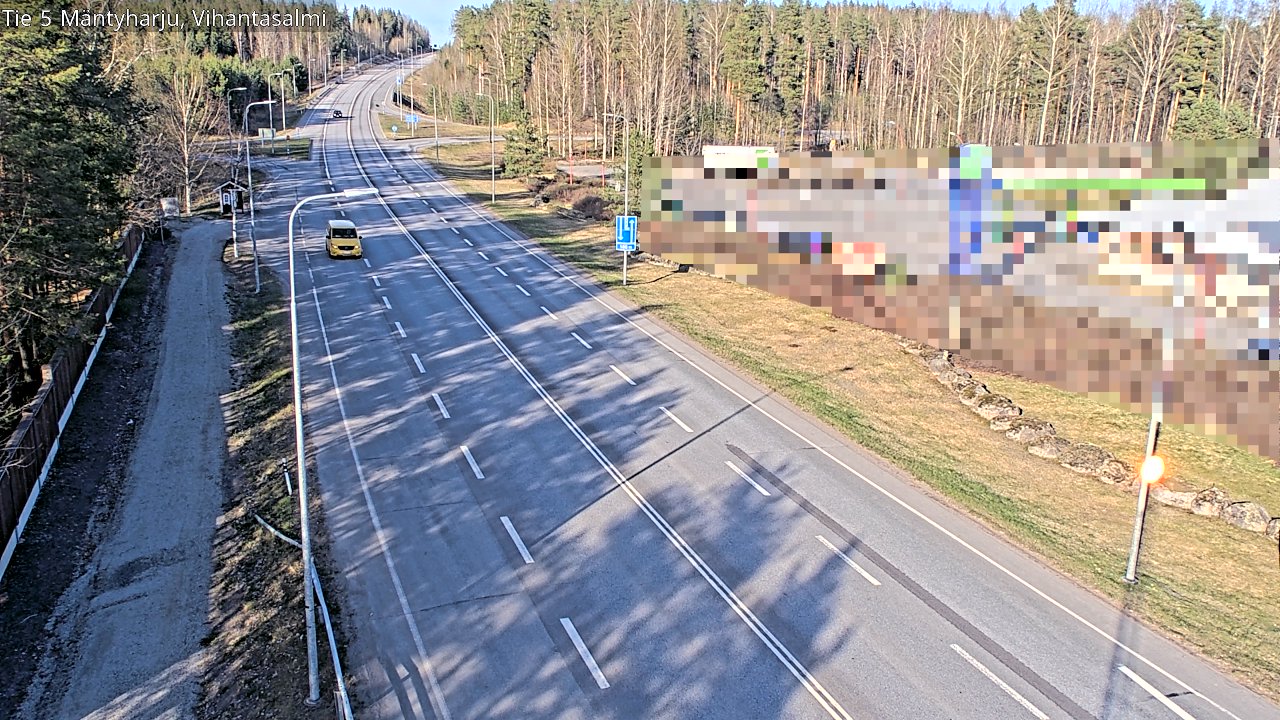 Weather Camera Image Road 5 Mäntyharju, Vihantasalm, Mäntyharju, Etelä-Savo