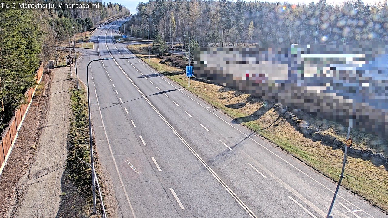 Weather Camera Image Road 5 Mäntyharju, Vihantasalm, Mäntyharju, Etelä-Savo