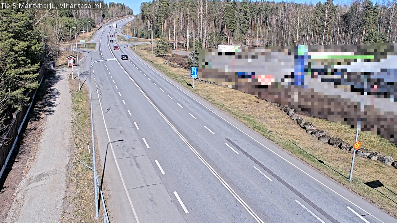 Weather Camera Image Road 5 Mäntyharju, Vihantasalm, Mäntyharju, Etelä-Savo